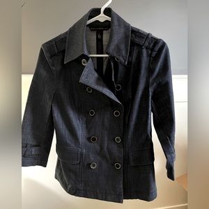White House Black Market Denim Blazer - size 2 - great condition